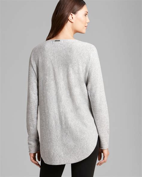 michael kors grey jumper with word love|michael kors cashmere cardigan.